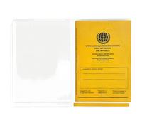 Lot de 2 étuis de protection pour carnet de vaccination pour adulte - Fabriqué en Allemagne - Transparent - 19,5 x 14 cm