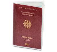 Lot de 2 étuis de Protection pour Passeport (à partir d'avril 2017), indélébile et Transparent dans Une Housse de Protection indéchirable. Protège de l'eau, de la poussière et de la saleté