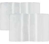 Lot de 2 étuis de protection transparents pour carnet de vaccination 2021 - 93 x 130 mm