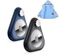 Lot de 2 étuis de Suivi GPS Airtag pour Enfants - Coque en Silicone Anti-Retrait avec épingles à nourrice - Convient pour Les Enfants, Les Personnes âgées, Les vêtements, Le Sac à Dos, Les Bagages