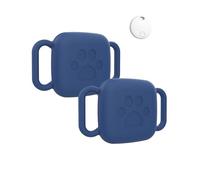 Lot de 2 étuis pour animal domestique HH-Tech Smart Tag - Housse de protection étanche en silicone - Manchon de localisation GPS toergy - Design de sécurité anti-perte - Collier pour chien et chat