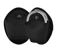 Lot de 2 étuis pour menottes, étui de menotte, pochette ouverte en tissu Oxford pour ceinture de service, police, police, police, agents de sécurité, accessoires pour chaîne standard ou menottes à