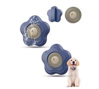 Lot de 2 Étuis pour Motorola Moto Tag 2 Smart Tracker - Support Silicone pour Collier Chien et Chat - Powfix Protection Antichoc Résistante à l'eau - pour Bagages et Sacs - Bleu