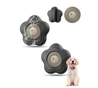 Lot de 2 Étuis pour Motorola Moto Tag 2 Smart Tracker - Support Silicone pour Collier Chien et Chat - Powfix Protection Antichoc Résistante à l'eau - pour Bagages et Sacs - Noir