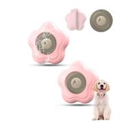 Lot de 2 Étuis pour Motorola Moto Tag 2 Smart Tracker - Support Silicone pour Collier Chien et Chat - Powfix Protection Antichoc Résistante à l'eau - pour Bagages et Sacs - Rose