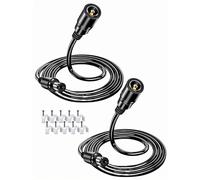 Lot de 2 extensions d'alimentation VOLTKARE 12 V DC, connecteurs mâle à femelle 5,5 x 2,1 mm, câble d'alimentation 9 V pour caméra IP WiFi Tapo : C200 C310 C100 C210 C225