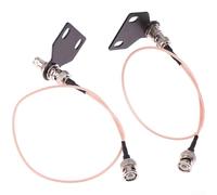 Lot de 2 extensions d'antenne pour systèmes de microphone sans fil avec contacts plaqués argent et faible perte de signal (B)