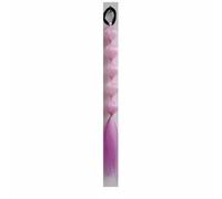 Lot de 2 extensions de cheveux colorées en forme de lanterne for queue de cheval et tresses à bulles for enfants - Accessoires de perruque amusants(Color3)