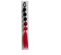 Lot de 2 extensions de cheveux colorées en forme de lanterne for queue de cheval et tresses à bulles for enfants - Accessoires de perruque amusants(Color5)
