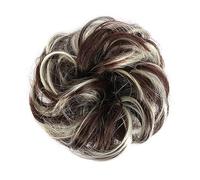 Lot de 2 extensions de cheveux synthétiques bouclés en forme de beignet pour chignon, queue de cheval pour femmes, filles, enfants, chouchous pour décorer les cheveux (1/2 pièces)