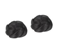 Lot de 2 extensions de chignon tressées pour chignon et queue de cheval