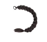 Lot de 2 extensions de queue de cheval tressées avec élastiques, cheveux synthétiques doux for femmes et filles, usage quotidien, 61 cm Pour un usage quotidien(2)