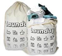 Lot de 2 Extra-Large Sac Linge Sale avec Cordon de Serrage,70x90cm(28x36IN)75L,Panier à Linge Pliable pour Dortoir et Voyages,Salle de Lavage