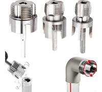 Lot de 2 extracteurs de filetage pour réparation de tuyaux en plastique avec fonctions de filetage interne et externe et ruban PTFE pour la prévention des fuites