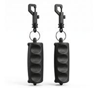 Lot de 2 extracteurs de flèches en Caoutchouc avec Clip de Ceinture | pour tirer facilement les flèches et protéger les mains,pour l'entraînement des sports de l'arc (noir)