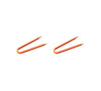 Lot de 2 extracteurs de fusibles professionnels pour l'insertion et le retrait des fournitures automobiles, orange, 10,4 cm