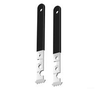 Lot de 2 extracteurs de garniture et pelle à mouler pour enlever les pavés avec dents et fentes de préhension pour une extraction efficace des pavés en vrac dans les jardins et les patios