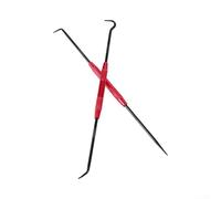 Lot de 2 extracteurs de joints d'huile et de retrait de joints avec outils de crochetage à double tête et poignée filetée pour une utilisation de précision