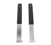 Lot de 2 extracteurs de pavés avec grattoir à Joints, Dents, Fentes de préhension, Outil de Retrait de pavés pour Le Remplacement des pavés de Jardin
