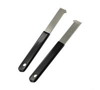 Lot de 2 extracteurs de pavés avec racloir à joints dentés pour enlever les pavés emboîtables, extracteur de briques d'aménagement paysager extérieur pour jardin, allée et terrasse