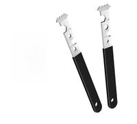 Lot de 2 extracteurs de pavés pour retrait de revêtements de sol avec clé à écrou hexagonal, pelle de moulage en acier galvanisé pour paysagistes à faire soi-même, 234 x 20 mm