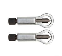 Lot de 2 extracteurs de vis à base de chrome vanadium pour écrous et boulons endommagés pour les tâches difficiles de retrait des fixations (3)