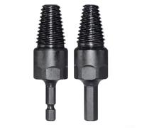 Lot de 2 extracteurs de vis cassées pour tournevis, outil de retrait de vis à tige hexagonale, extracteur de tuyaux en acier de 80 mm, résistant à la rouille et pour un design durable