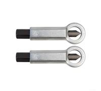 Lot de 2 extracteurs de vis en acier au chrome vanadium pour fixations rouillées avec douille hexagonale et traitement antirouille