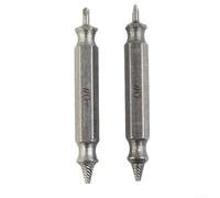 Lot de 2 extracteurs de vis endommagées pour vis cassées, rouillées ou tenaces - Outil de démontage avec foret de 0,9 mm
