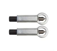 Lot de 2 extracteurs de vis rouillés en acier au chrome vanadium de haute qualité et tête hexagonale externe pour une utilisation sûre de la clé à douille, conçu pour enlever les vis rouillées et