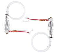 Lot de 2 extrudeuses de rechange de type droit en métal V5 à tête J pour extrudeuse Anycubic i3 Mega - Accessoire d'imprimante 3D - Tête Anycubic (blanc)