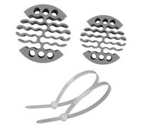 Lot de 2 faisceaux de câbles réseau avec fixations - 30 trous - Outil de gestion des câbles - Organisateur de câbles durables - Outil de gestion des câbles spatiaux