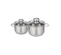 Lot de 2 faitouts 14 et 16 cm en acier inoxydable sans PFAS Elo Brillant