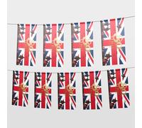 Lot de 2 fanions pour 80e anniversaire de mariage - 14 mètres - 40 drapeaux VJ Day 2025 - Drapeau du 15 août 1945-2025