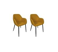 - Lot de 2 fauteuils ATOME - Jaune - Atome