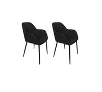 - Lot de 2 fauteuils ATOME - Noir - Atome