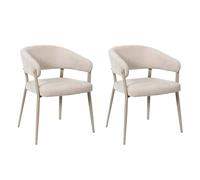Lot De 2 Fauteuils - Home Deco Factory - Emilia - Beige