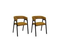 - Lot de 2 fauteuils design ATOME - Jaune - Atome