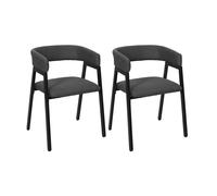 Lot De 2 Fauteuils - Home Deco Factory - Atome - Design - Confort - Gris