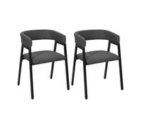 Lot De 2 Fauteuils - Home Deco Factory - Atome - Design - Confort - Gris