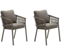 Hespéride Fauteuils de jardin Oriengo Café – Lot de 2