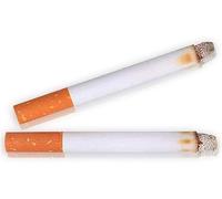 Lot de 2 faux accessoires de cigarette pour farces, caoutchouc blanc, 17 x 11 cm, accessoires de blague pour bar, fête, cinéma