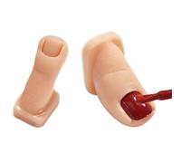 Lot de 2 faux ongles d'orteils en silicone pour entraînement de pédicure artificielle | Modèle réutilisable pour techniques de, éducation à domicile, développement des compétences en coiffage