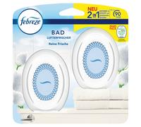 Febreze Assainisseur d'air Pure Frais Bain et WC – Parfum Dosateur – 1 Duo Pack