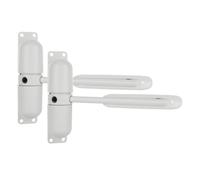 Lot de 2 ferme-portes automatiques à ressort - Convertissent les portes à charnière en mécanisme de fermeture automatique, tension réglable et installation facile pour la maison et le bureau
