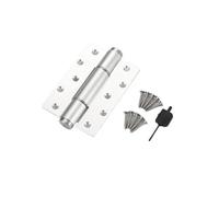 Lot de 2 ferme-portes automatiques avec charnière invisible et butée fermeture amortie, en alliage d'aluminium(Groove Type-Silver)