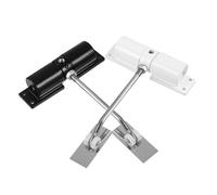 Lot de 2 ferme-portes automatiques réglables - Double ressort en alliage pour un fonctionnement fluide - Idéal pour la maison et le bureau - Finition noire et blanche