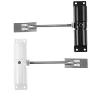 Lot de 2 ferme-portes automatiques réglables - Mécanisme à double ressort pour une fermeture de sécurité solide, design discret, idéal pour les portes résidentielles et commerciales, installation
