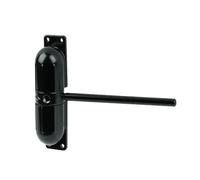 Lot de 2 ferme-portes automatiques résistants au feu - 20-70 kg réglables à ressort noir - Lot de 2 ouvre-portes robustes montés pour un usage commercial