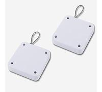Lot de 2 ferme-portes automatiques sans perforation à ressort silencieux pour cuisine et portes coulissantes, facile à installer, avec cordon de serrage, idéal pour la maison et le bureau